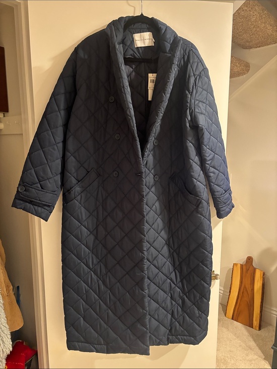 Rebecca Minkoff Jackets & Blazers - NWT Rebecca Minkoff Quilted Long Puffer Coat - Navy